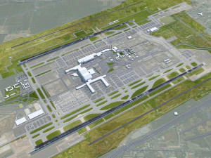 Bandara Internasional Xian Xianyang 12km Model 3D