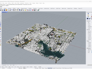 Baltimore Downtown city Maryland USA 5km 3D 模型
