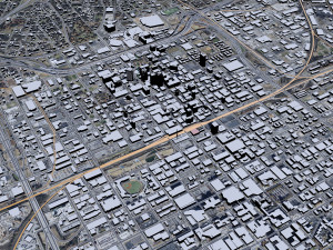 Birmingham downtown city alabama 8 km 3D Model
