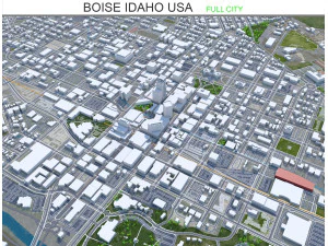 Бойсе, штат Айдахо, США 3D Модель