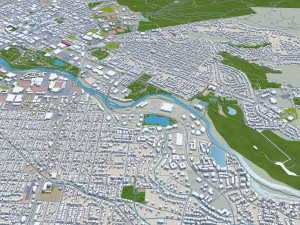 Boise city Idaho USA 3D मॉडल