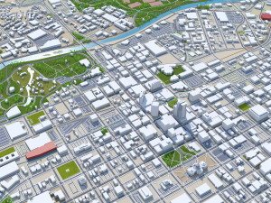 Boise city Idaho USA 3D मॉडल
