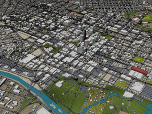 Boise city Idaho USA 3D मॉडल
