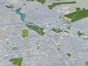 Boise city Idaho USA 3D मॉडल