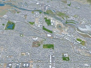 Boise city Idaho USA 3D मॉडल