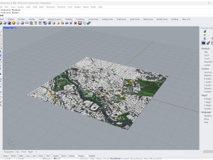 Boise Downtown city Idaho USA 5km 3D Model