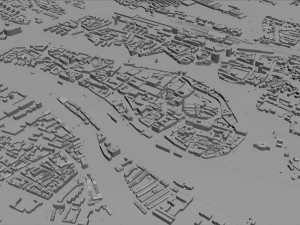 Bremen city Germany 70km 3D Model