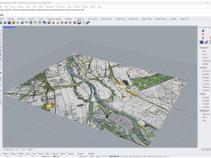 Bremen Downtown city Germany 10km 3D Model