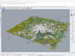 Brussels city Belgium 50km 3D Model
