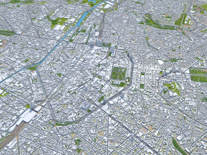 Brussels city Belgium 50km Modelo 3D