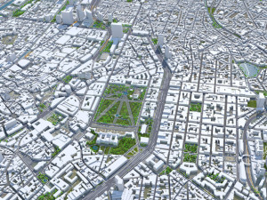 Brussels city Belgium 50km Modelo 3D