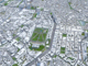 Brussels city Belgium 50km 3D Model