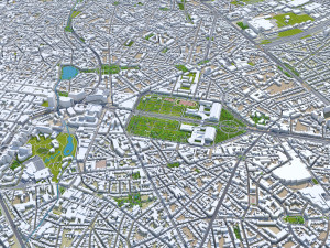 Brussels city Belgium 50km Modelo 3D