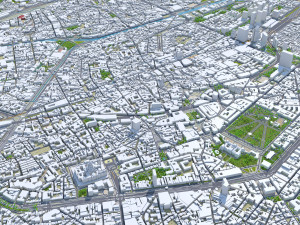 Brussels city Belgium 50km Modelo 3D