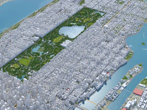 Central Park - Manhattan - New York 17km 3D Model