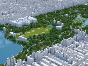 Central Park - Manhattan - New York 17km Modelo 3D