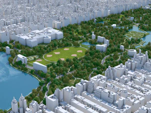Central Park - Manhattan - New York 17km 3D Model