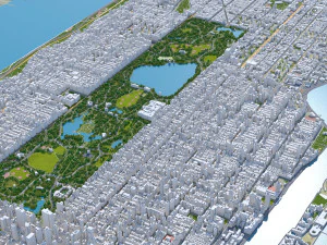 Central Park - Manhattan - New York 17km 3D Model