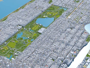 Central Park - Manhattan - New York 17km 3D Model