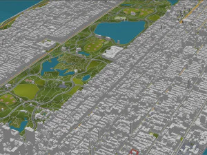 Central Park - Manhattan - New York 17km 3D Model
