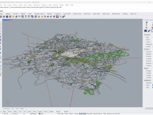 Charlottesville city Virginia USA 40km 3D Model