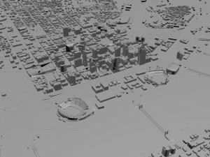 Cincinnati Ohio city USA 50km Modelo 3D