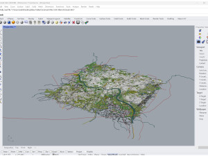 Cincinnati Ohio city USA 50km Modelo 3D