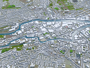 Cork city Ireland 30km 3D Модель