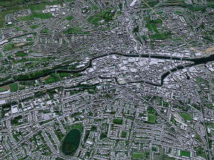 Cork city Ireland 30km 3D Модель