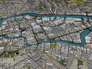 Cork city Ireland 30km 3D Модель