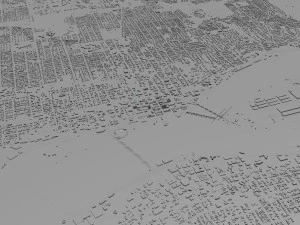 Davenport Iowa city USA 30km 3D Model