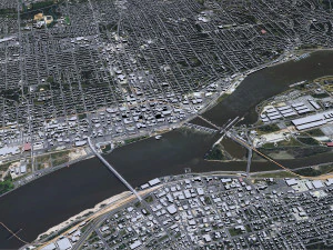 Davenport Iowa city USA 30km 3D Model