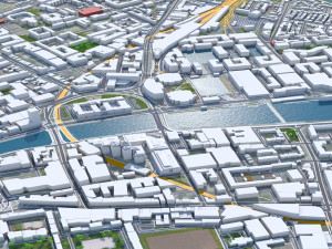 Dublin city Ireland 60Km 3D मॉडल