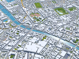 Dublin city Ireland 60Km 3D मॉडल