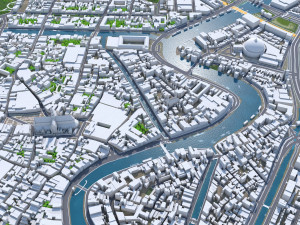 Haarlem city Netherlands 20km Model 3D