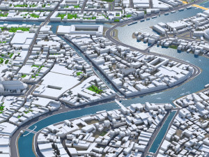 Haarlem city Netherlands 20km Model 3D