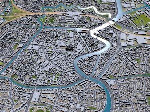 Haarlem city Netherlands 20km Model 3D