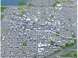 Hamilton Ontario city Canada 60km 3D मॉडल