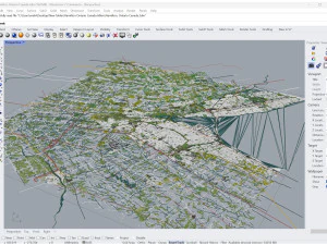 Hamilton Ontario city Canada 60km 3D Model