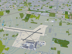 Hamilton Ontario city Canada 60km 3D मॉडल