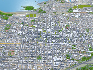 Hamilton Ontario city Canada 60km 3D मॉडल