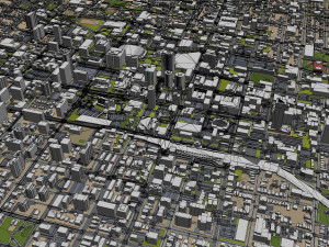 Hamilton Ontario city Canada 60km 3D मॉडल