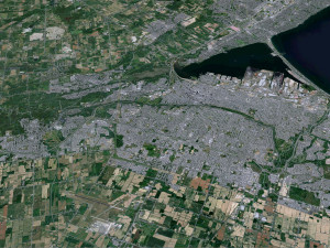 Hamilton Ontario city Canada 60km 3D मॉडल