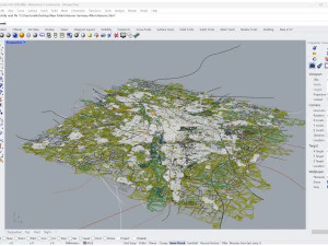 Hanover city Germany 40km 3D Model