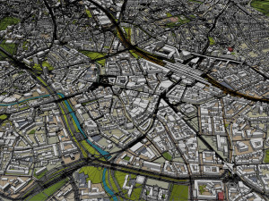 Hanover city Germany 40km Modèle 3D