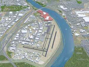 Hartford Connecticut city USA 30km 3D मॉडल