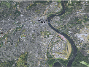 Hartford Connecticut city USA 30km 3D मॉडल