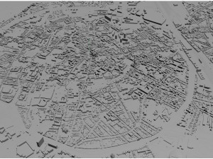 Leuven city Belgium 30km 3D Model