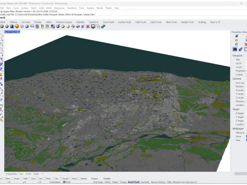 Taoyuan city Taiwan 56km 3D Model