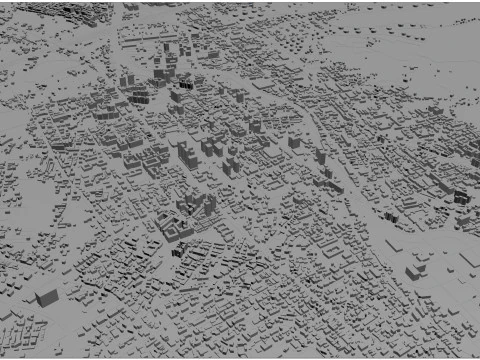 Taoyuan city Taiwan 56km 3D Model